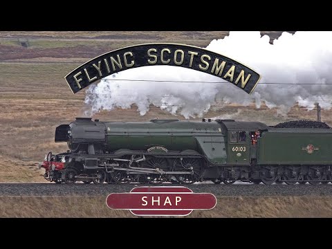 Flying Scotsman Working Hard Up Shap