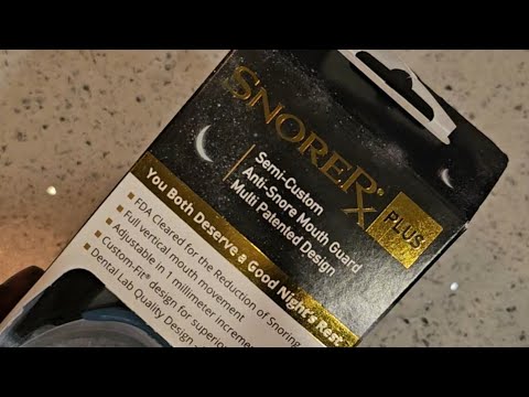 Trying the SnoreRX Plus anti snoring mouthpiece. p1