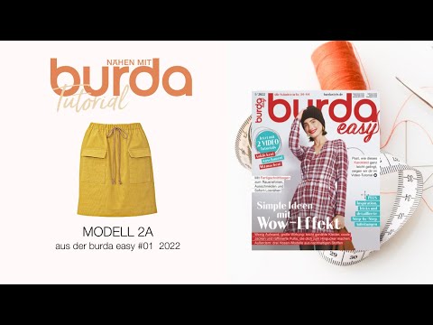 [Nähanleitung] Nähen mit burda – Rock aus Cord Modell 2A | burda easy #1/22 (5944)