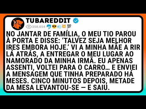 No Jantar De Família, O Meu Tio Parou À Porta E Disse: ‘Talvez Seja Melhor Ires Embora Hoje.’ Vi A..