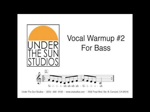Vocal Warmup #2 for Bass