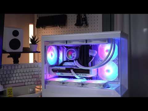 RGB 시연 - 싸이번 EDGE CV-R5 (화이트) [다나와 리포터]
