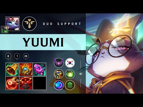 Yuumi Support vs Nautilus - KR Master Patch 25.22