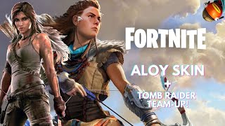 FORTNITE: Horizon's Aloy and Lara Croft Are Teaming Up | Aloy Fortnite Skin Price & Release Date