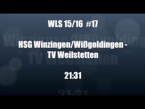 HSG Winzingen/Wißgoldingen - TV Weilstetten  21:31  (17.01.16)
