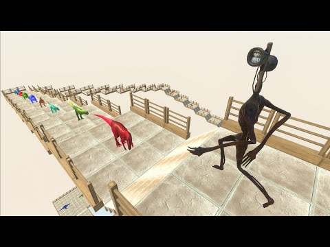 SIREN HEAD DEATH FALL - Animal Revolt Battle Simulator
