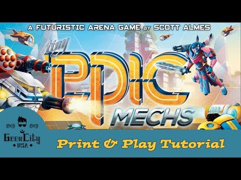 Tiny Epic Mechs - How to build the Print & Play