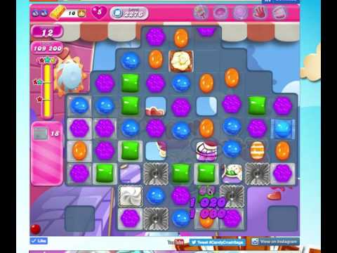 Candy Crush Saga Level 2276 solved - NO BOOSTERS !
