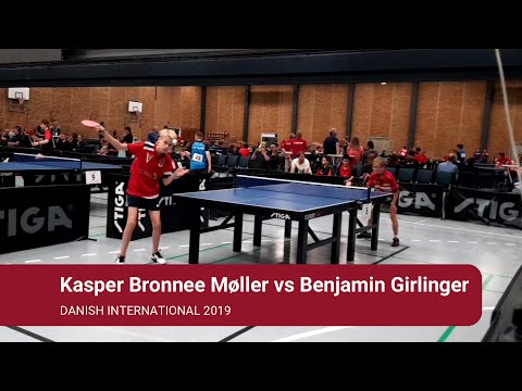 Table tennis: Kasper Bronne Møller vs Benjamin Girlinger