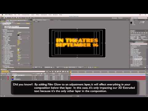 Film Glow on Title Treatment