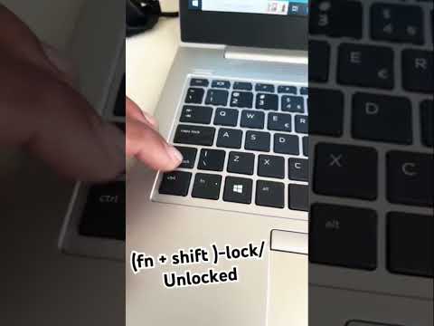 Lock / Unlock Function Key in HP Laptop (Shift + fn) - Elitebook #swastikcomputer #shortsvideo #stat