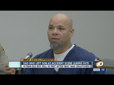 Man who left son to die after crash apologizes at his sentencing