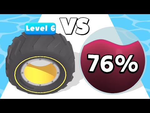 LIQUID BALL RUN /vs MERGE WHEEL ∞ ASMR Gameplay Android iOS • Ball Run 3D NumberMerge Math Game
