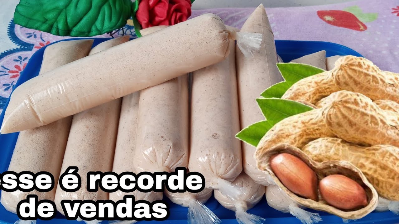 GELADINHO CREMOSO DE AMENDOIM 😋|ESSE  É RECORDE DE VENDAS 🤑