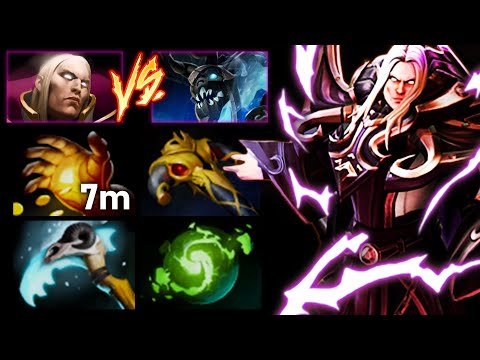 EPIC INVOKER 7MINS MIDAS - 2 LEVEL UPPER AGAINST VISAGE MID | Dota 2 Invoker