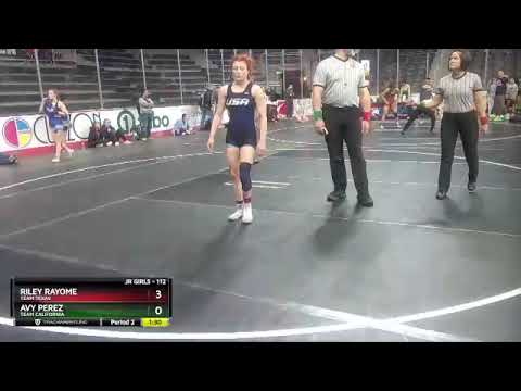 112 Lbs Quarterfinal - Avy Perez, Team California Vs Riley Rayome, Team Texas 5453