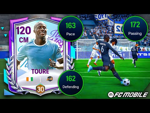 YAYA TOURE Review – The Midfield BOSS Who Does Everything! | FC Mobile 😳