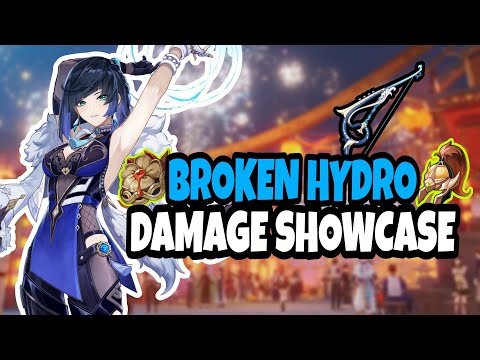 Yelan C0 Damage Showcase With F2p Weapon The Stringless R1(Shocking Results)@GenshinImpact#india