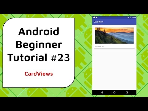 Android Beginner Tutorial 23 CardViews