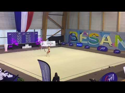 Léa Zanon ruban - Nat B 18 ans et + - France Besançon 2018