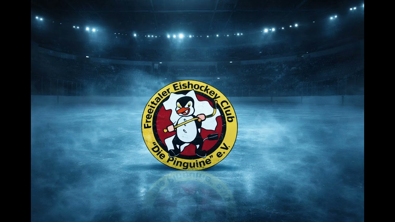 Freitaler Pinguine 🐧 | Der Pinguin #28 auf dem Eis – Eishockey Song