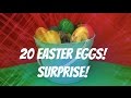 20 Surprise Easter Eggs Cinderella Spongebob Dora Belle Ninja Turtles Disney Unboxing Fun Toy