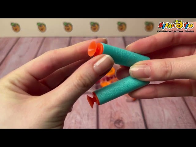 Бластер Lanson Toys Target ручной прозрачный с мягкими пулями 6шт - видео