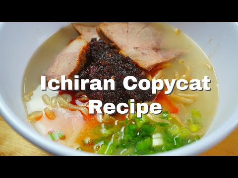 Ichiran Ramen Cooking Instructions | Copycat recipe | 4K