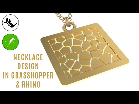 Progettazione parametrica della collana in Grasshopper 3d Rhino