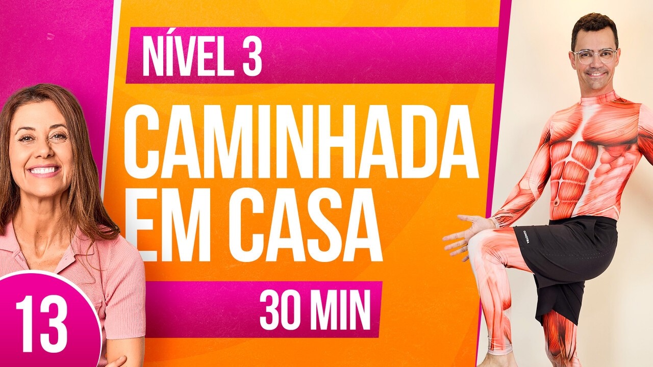CAMINHADA EM CASA 10MIL PASSOS 13 | NÍVEL 3 | Exercícios para emagrecer | Aurélio Alfieri