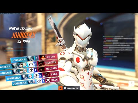 NECROS HARD CARRY GENJI - POTG! OVERWATCH 2 TOP 500 SEASON 5