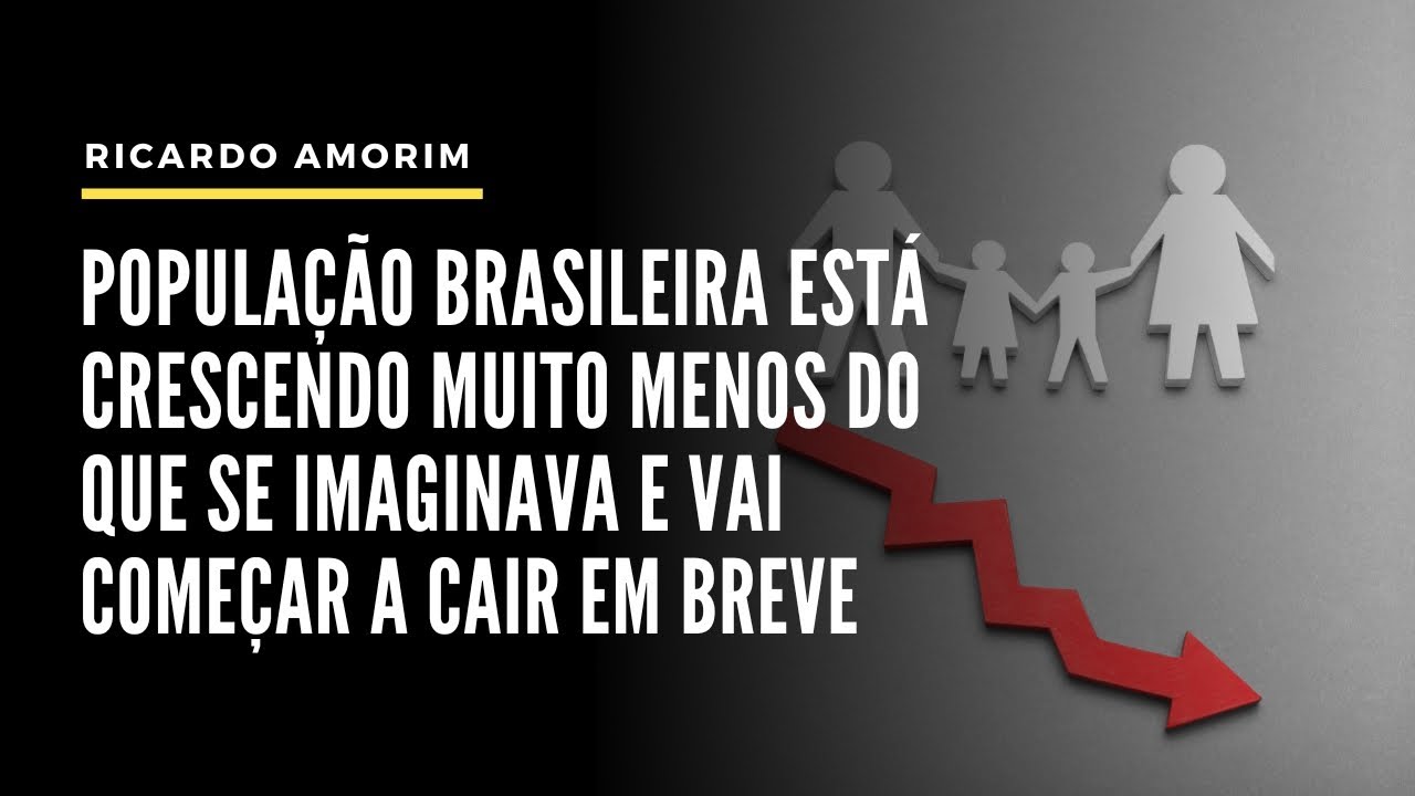População brasileira está crescendo muito menos do que se imaginava e vai começar a cair em breve.