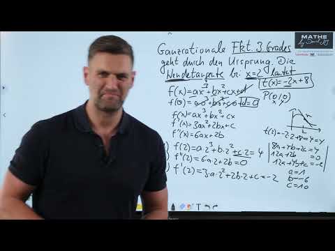 Steckbriefaufgabe Beispiel Funktion 3.Grades | Mathe by Daniel Jung