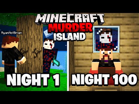 Surviving 100 Nights on a Minecraft Murder Island.. here's what happened