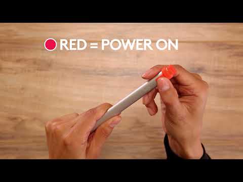 Logitech Crayon, rašiklis (sidabrinis / oraninis, visiems iPad išleistiems nuo 2018 m.) video