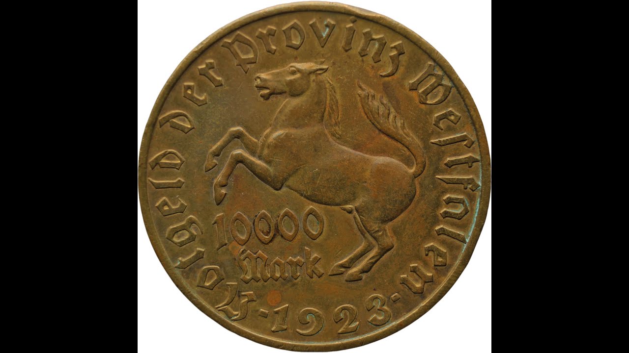 1923 10000 Mark Westfalen Germany Coin