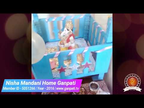 Nisha Mandani Home Ganpati Decoration Video