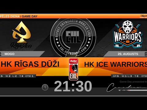 2020 08 20 HK RĪGAS DŪŽI - HK ICE WARRIORS