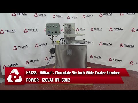 H3128 Hilliard's Chocolate Six Inch Wide Coater Enrober SIGMA Equipment