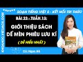 Giải sgk Tiếng Việt lớp 5 Bài 23: Giới thiệu sách Dế Mèn phiêu lưu kí