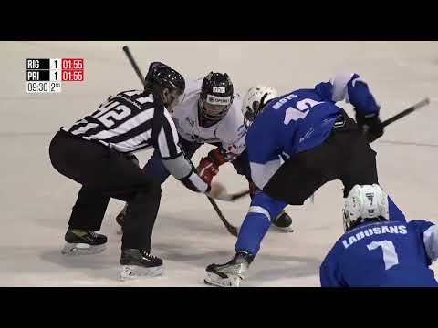 Optibet Hokeja līga. HS Rīga - Prizma. Spēles labākie momenti. (05.03.20223.)