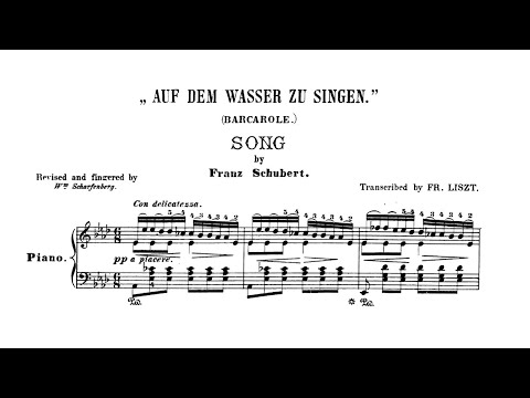 Schubert\Liszt - Barcarolle "Auf dem Wasser zu singen"
