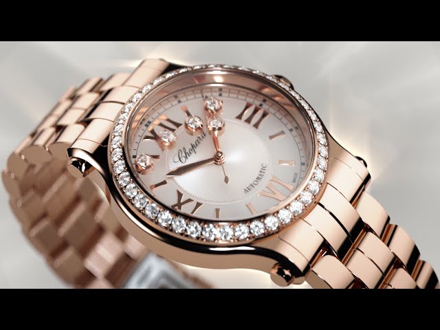 Vídeo relacionado con ROUREOX Set Caja Reloj Fina Mujer Azul Noche Estuche Polipiel Largo Bolsa Presentación Joyería Carpeta Documentación para Chopard Happy Diamonds