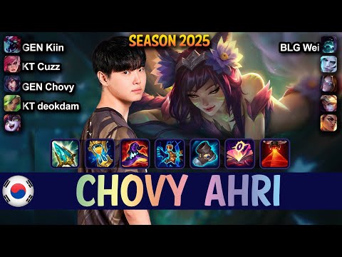 GEN Chovy AHRI vs ORIANNA Mid - Patch 25.10 KR Ranked | lolrec