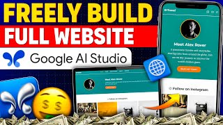 BUILD Website With Google AI Studio (FREE Hosting And Domain)