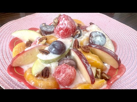 Como hacer Ensalada Navideña de frutas frescas Navideña - Clau y Canela
