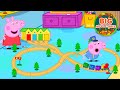 Peppa Pig Visits The TOY Train Station Broken Train Adventure Tales Cartoon For Kids 18 Mins