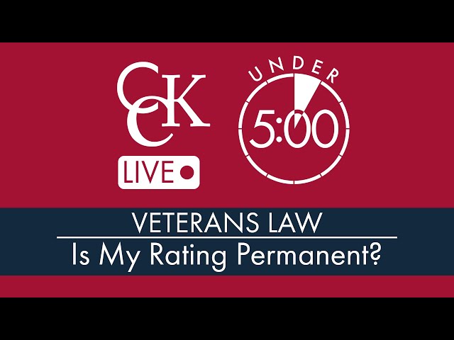 Is My VA Disability Rating Permanent?