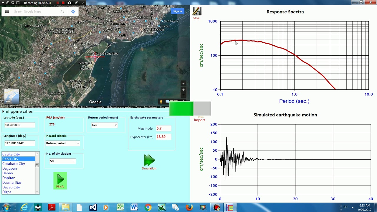 Seismic risk analysis using google map