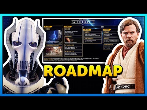 NEW ROADMAP: Kenobi SKINS, Hero Health Star Cards - Star Wars Battlefront 2